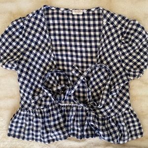 JOHN GALT FRONT TIE TOP